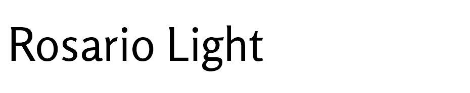 Rosario font