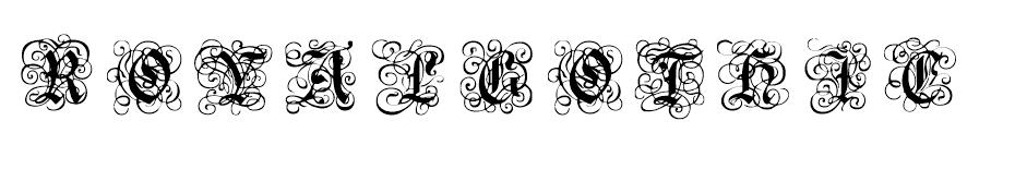 RoyalGothic font
