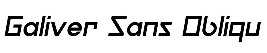 Galiver Sans Obliques  font