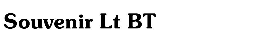 Souvenir Lt BT font