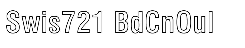 Swis721 BdCnOul BT font