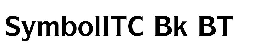 SymbolITC Bk BT font