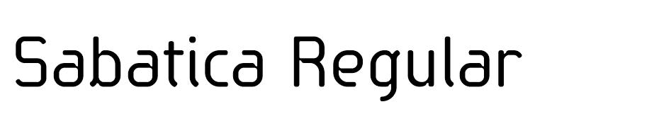Sabática font