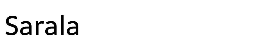 Sarala font