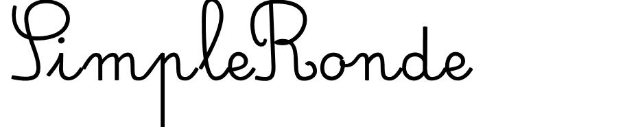 Simple Ronde font
