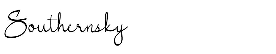 Southernsky font