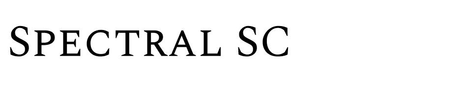 Spectral SC font