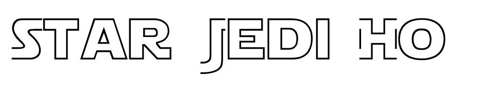 Star Jedi Hollow font