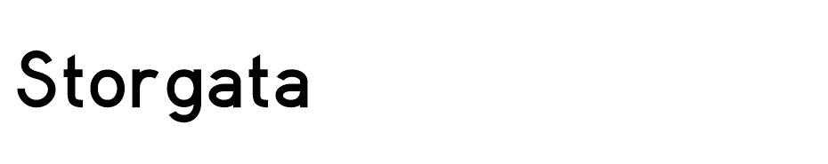 Storgata font