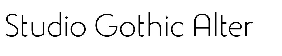 Studio Gothic font