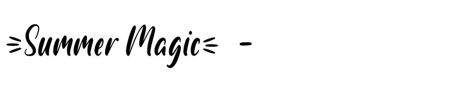 Summer Magic font