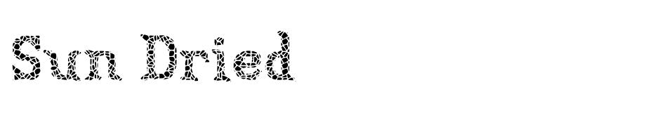 Sun Dried font