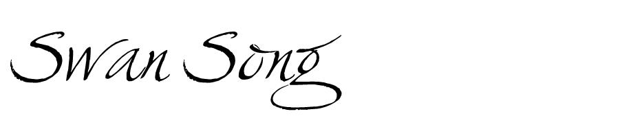 Swan Song font