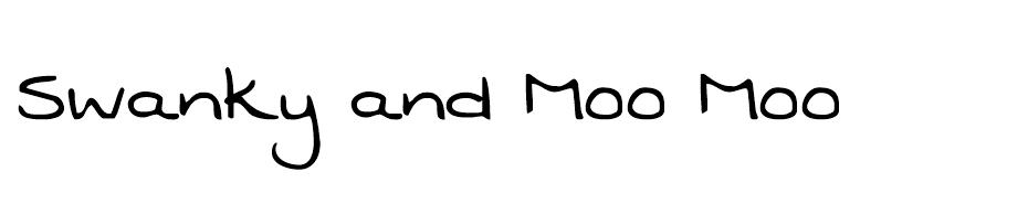 Swanky and Moo Moo font
