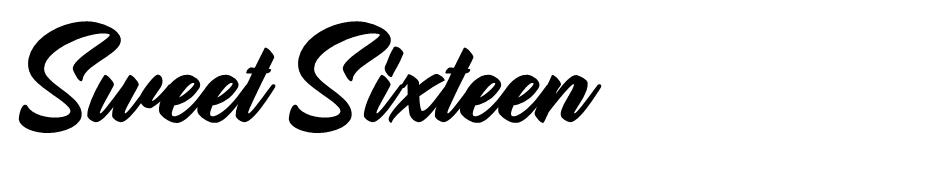 Sweet Sixteen font
