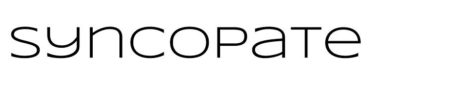 Syncopate font
