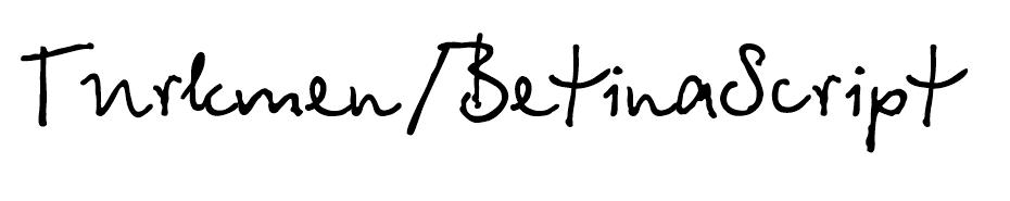 BetinaScriptC font