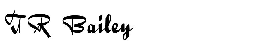 TR Bailey font