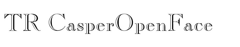 TR Casper Open Face Plain font