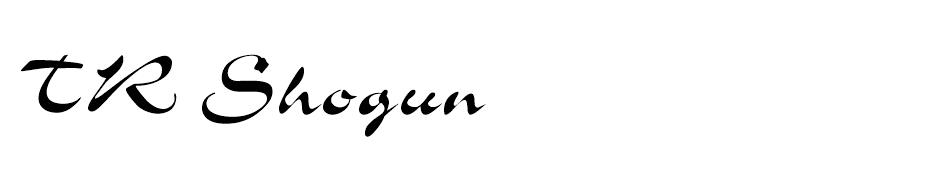 TR Shogun font