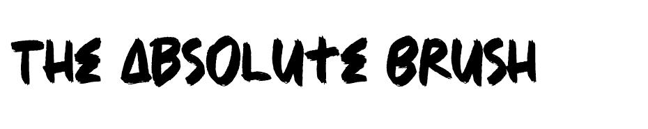 The Absolute Brush  font
