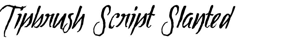 Tipbrush Script font