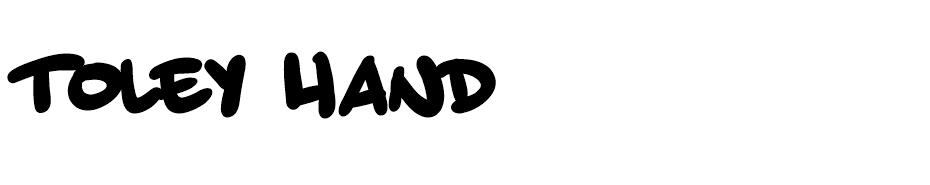 Toley Hand font
