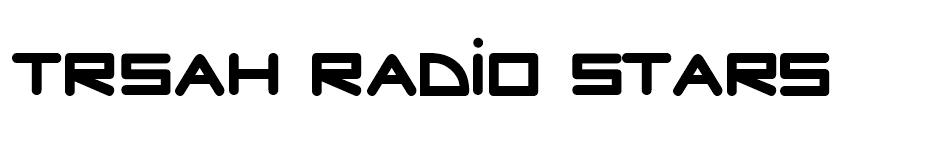 TrSah Radio stars font