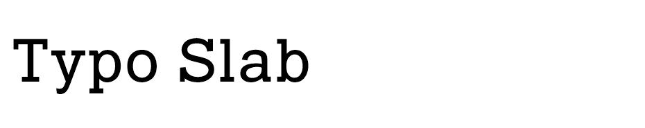 Typo Slab Font Family font