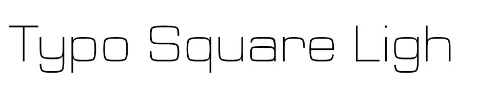 Typo Square font