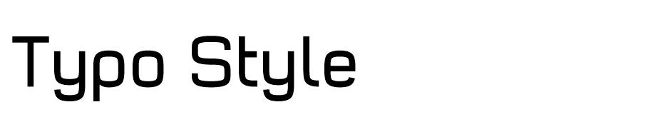 Typo Style font