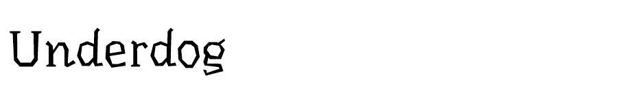 Underdog Font