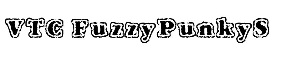 VTC FuzzyPunkySlippers font