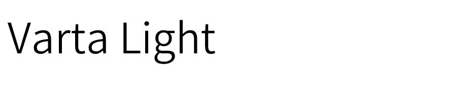 Varta font