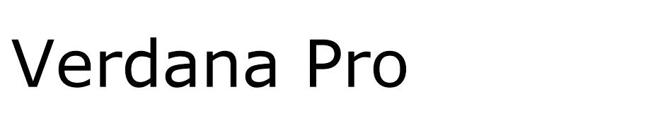 Verdana Pro Font font