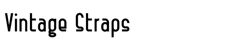 Vintage Straps font