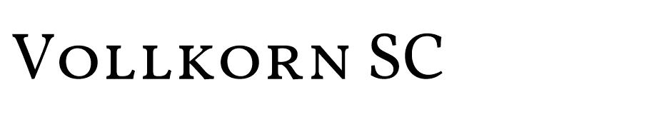 Vollkorn SC font