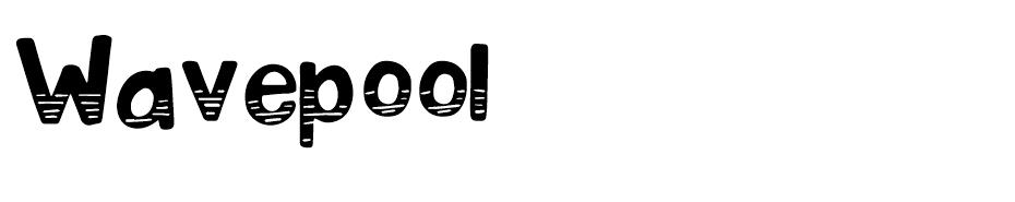 Wavepool font