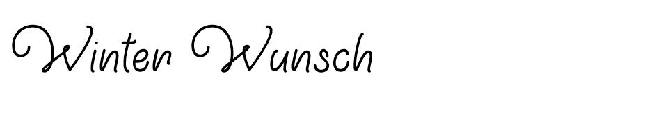 Winter Wunsch font
