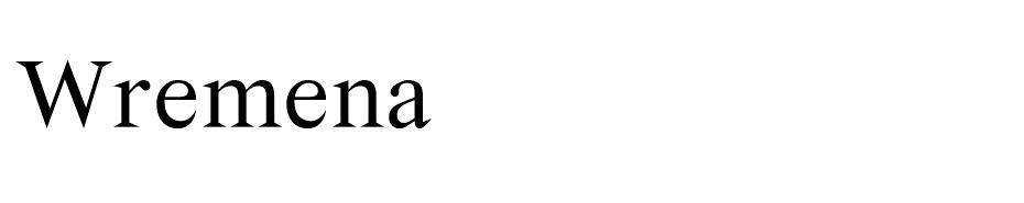 Wremena font