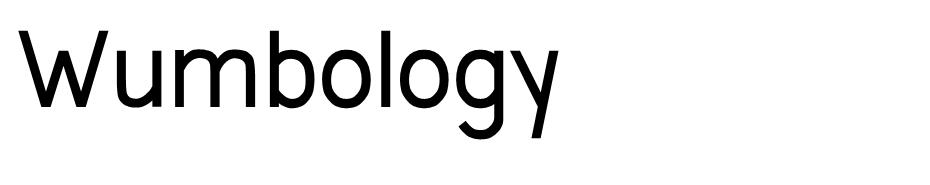Wumbology  font