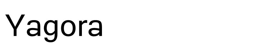 Yagora font
