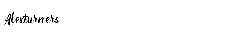 Alexturners font