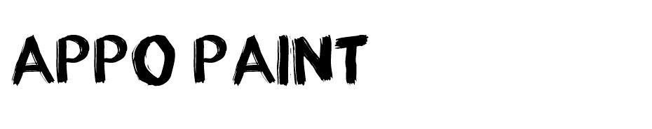 Appo Paint font