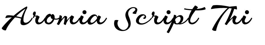 Aromia Script font