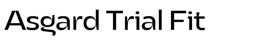 Asgard Fit font