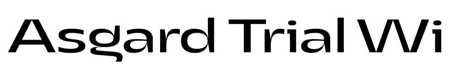 Asgard Wide font