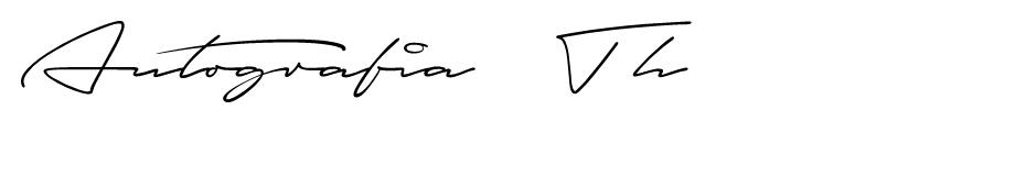 Autografia font