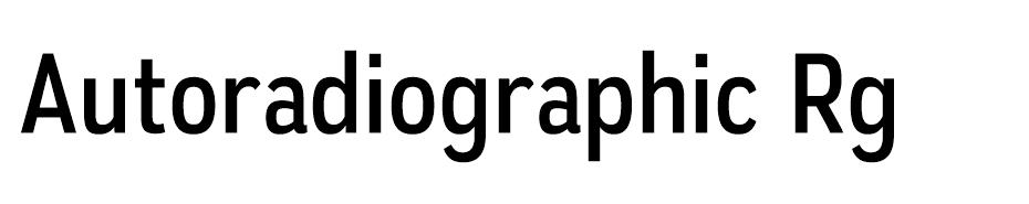Autoradiographic font