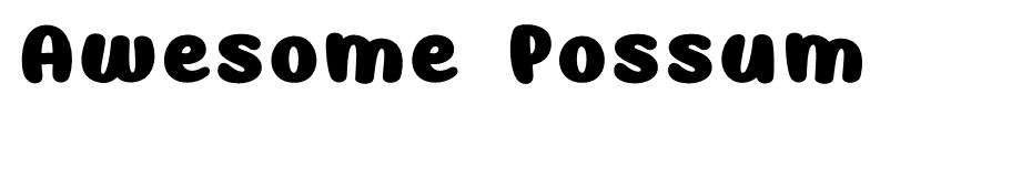 Awesome Possum font